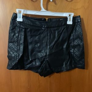 LA Hearts from PacSun Black Leather Shorts